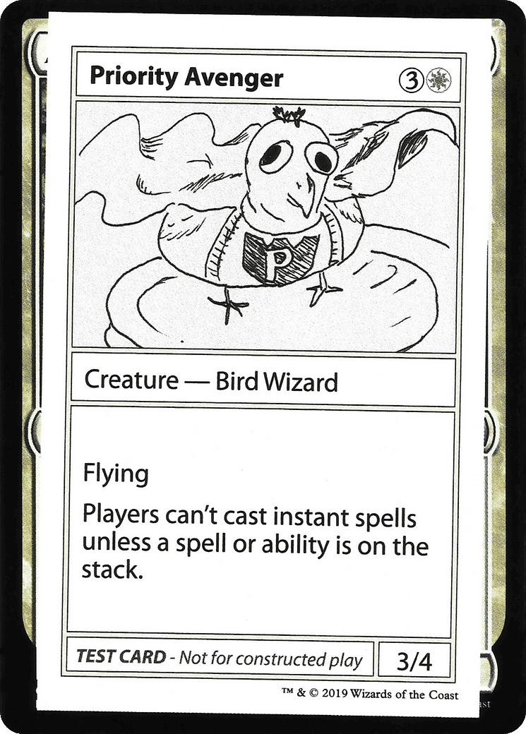 Priority Avenger — Mystery Booster Playtest Cards 2021 — Magic: The Gathering