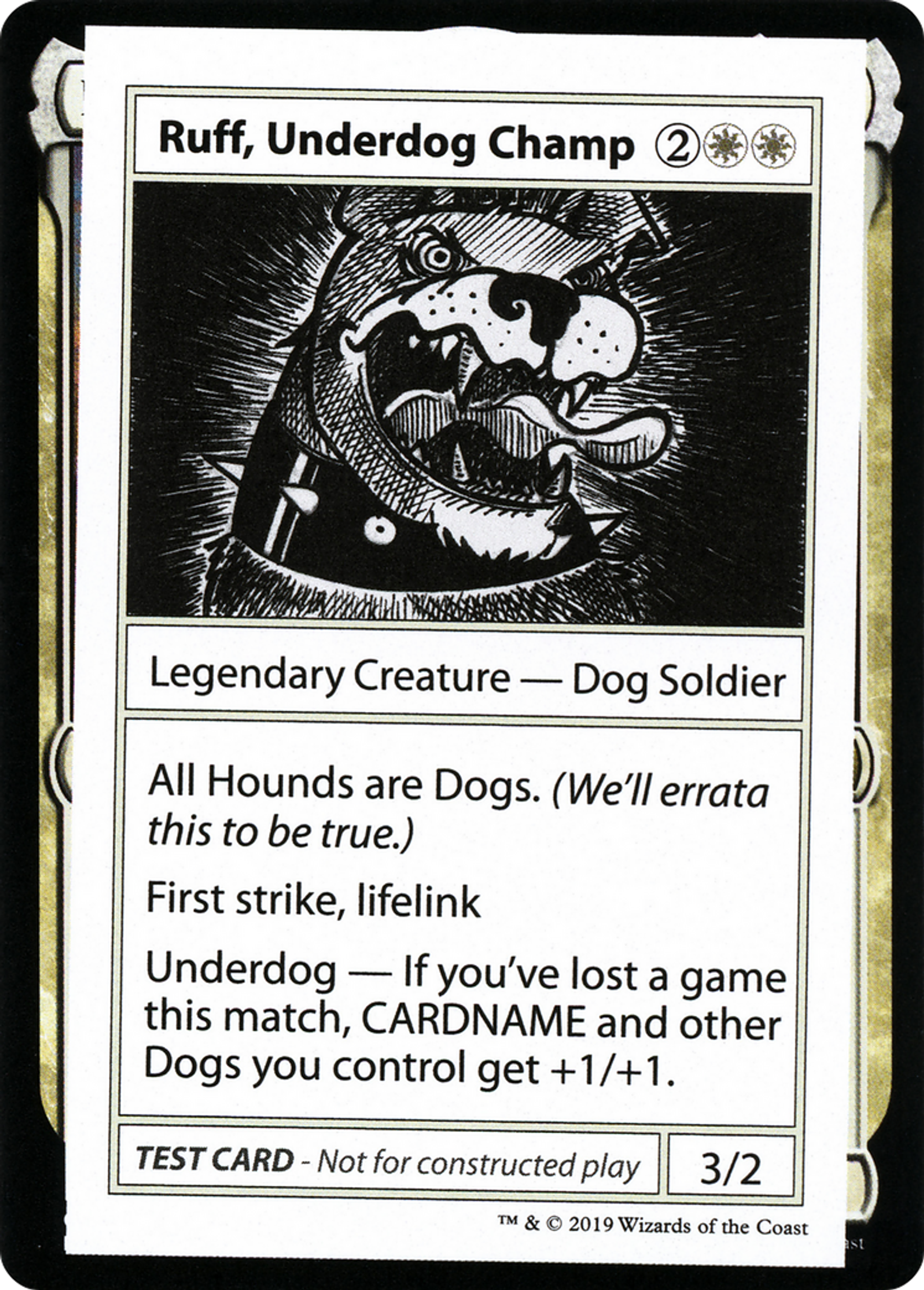 Ruff, Underdog Champ — Mystery Booster Playtest Cards 2021 — Magic: The Gathering