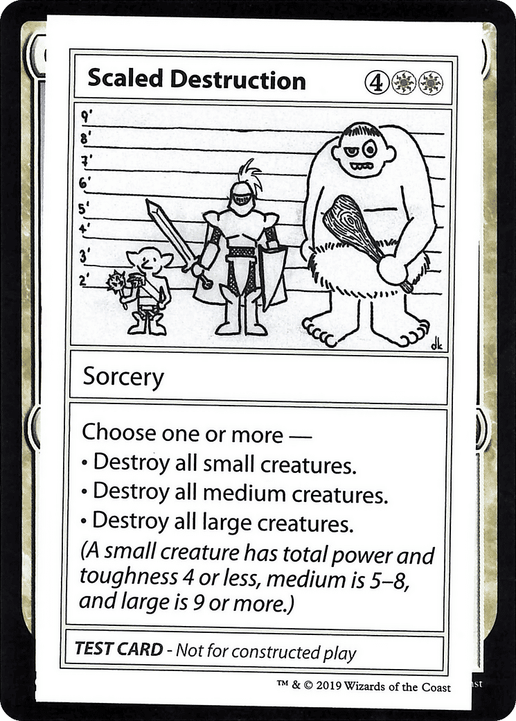 Scaled Destruction — Mystery Booster Playtest Cards 2021 — Magic: The Gathering
