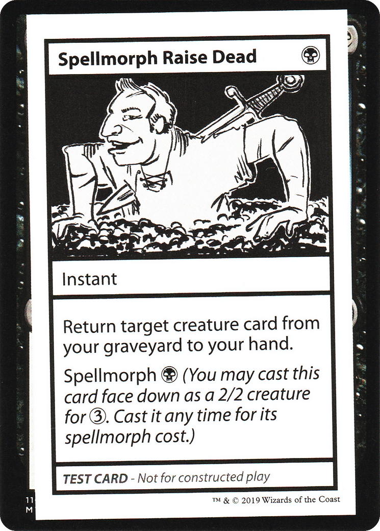 Spellmorph Raise Dead — Mystery Booster Playtest Cards 2021 — Magic: The Gathering