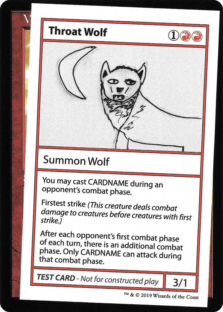 Throat Wolf — Mystery Booster Playtest Cards 2021 — Magic: The Gathering