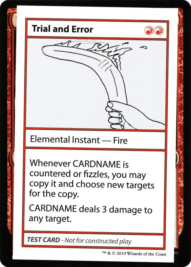Trial and Error — Mystery Booster Playtest Cards 2021 — Magic: The Gathering