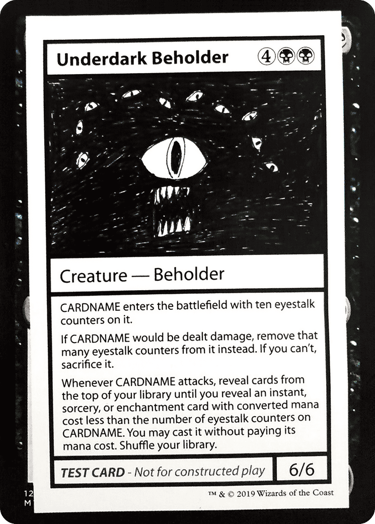 Underdark Beholder — Mystery Booster Playtest Cards 2021 — Magic: The Gathering