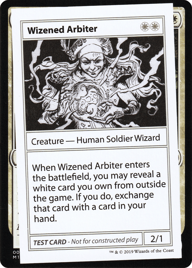 Wizened Arbiter — Mystery Booster Playtest Cards 2021 — Magic: The Gathering