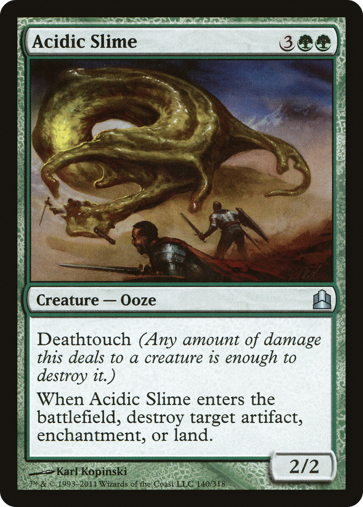 Acidic Slime — Commander 2011 — Magic: The Gathering