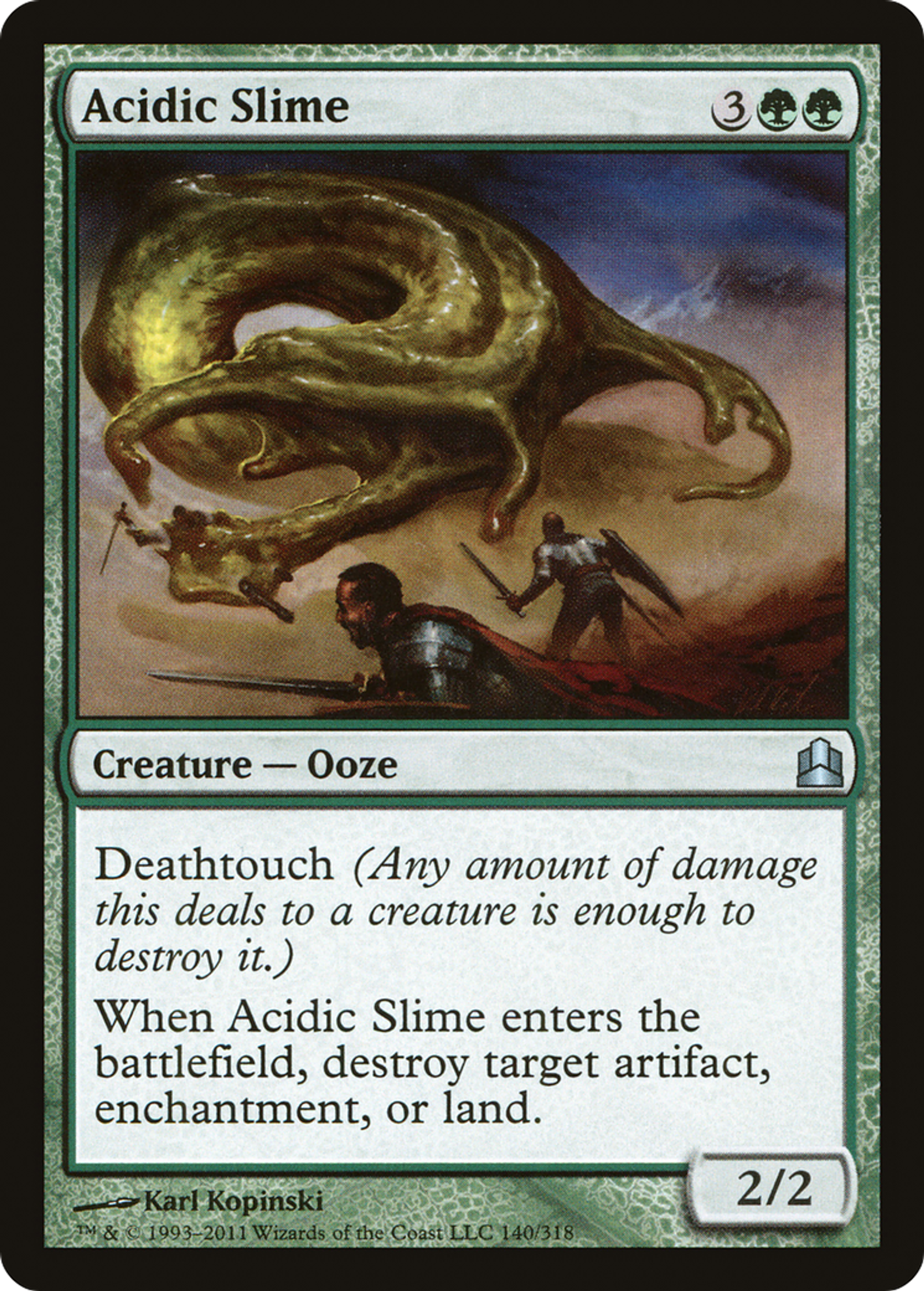 Acidic Slime — Commander 2011 — Magic: The Gathering