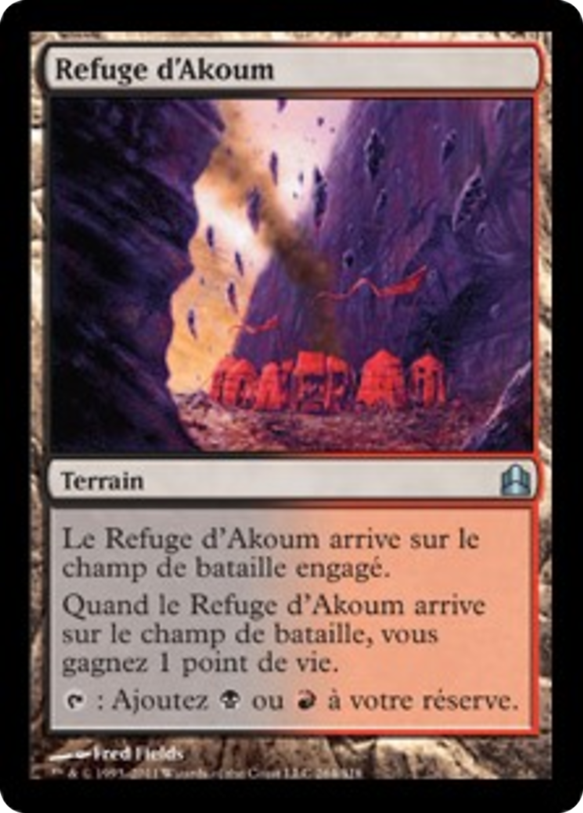 Refuge d'Akoum — Commander 2011 — Magic: The Gathering