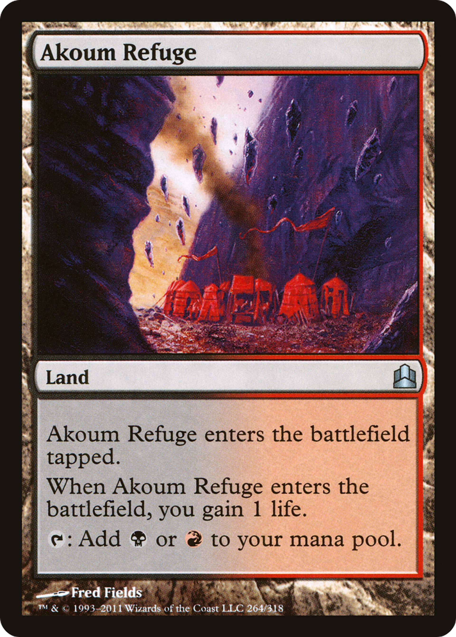 Refuge d'Akoum — Commander 2011 — Magic: The Gathering