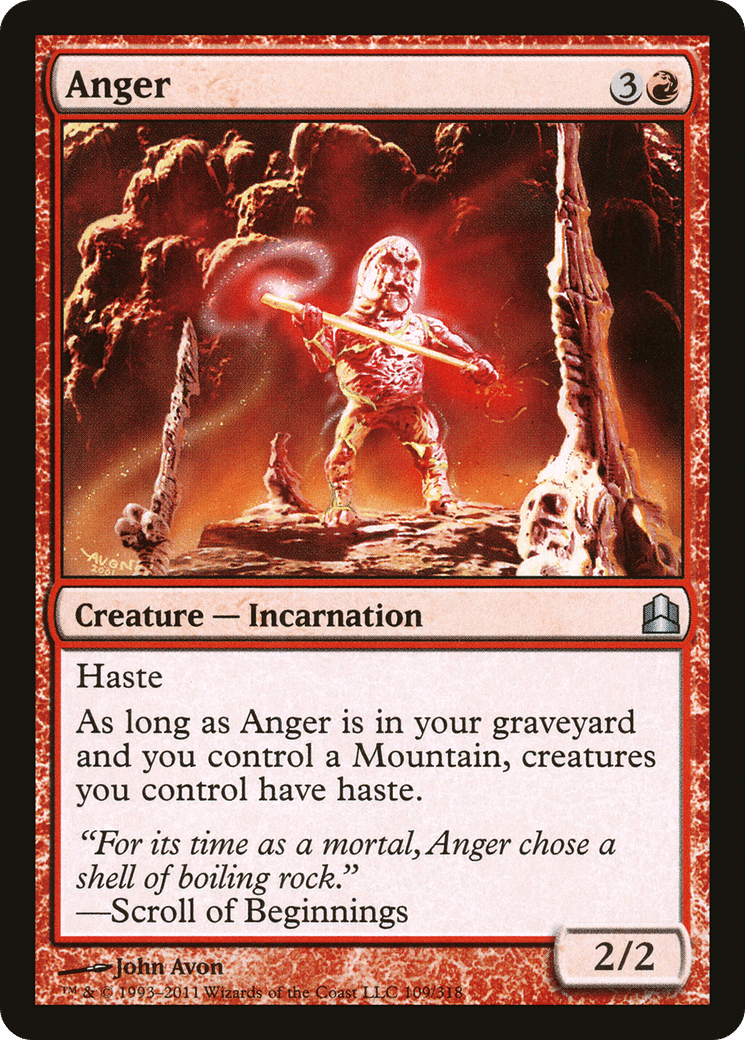 Anger — Commander 2011 — Magic: The Gathering