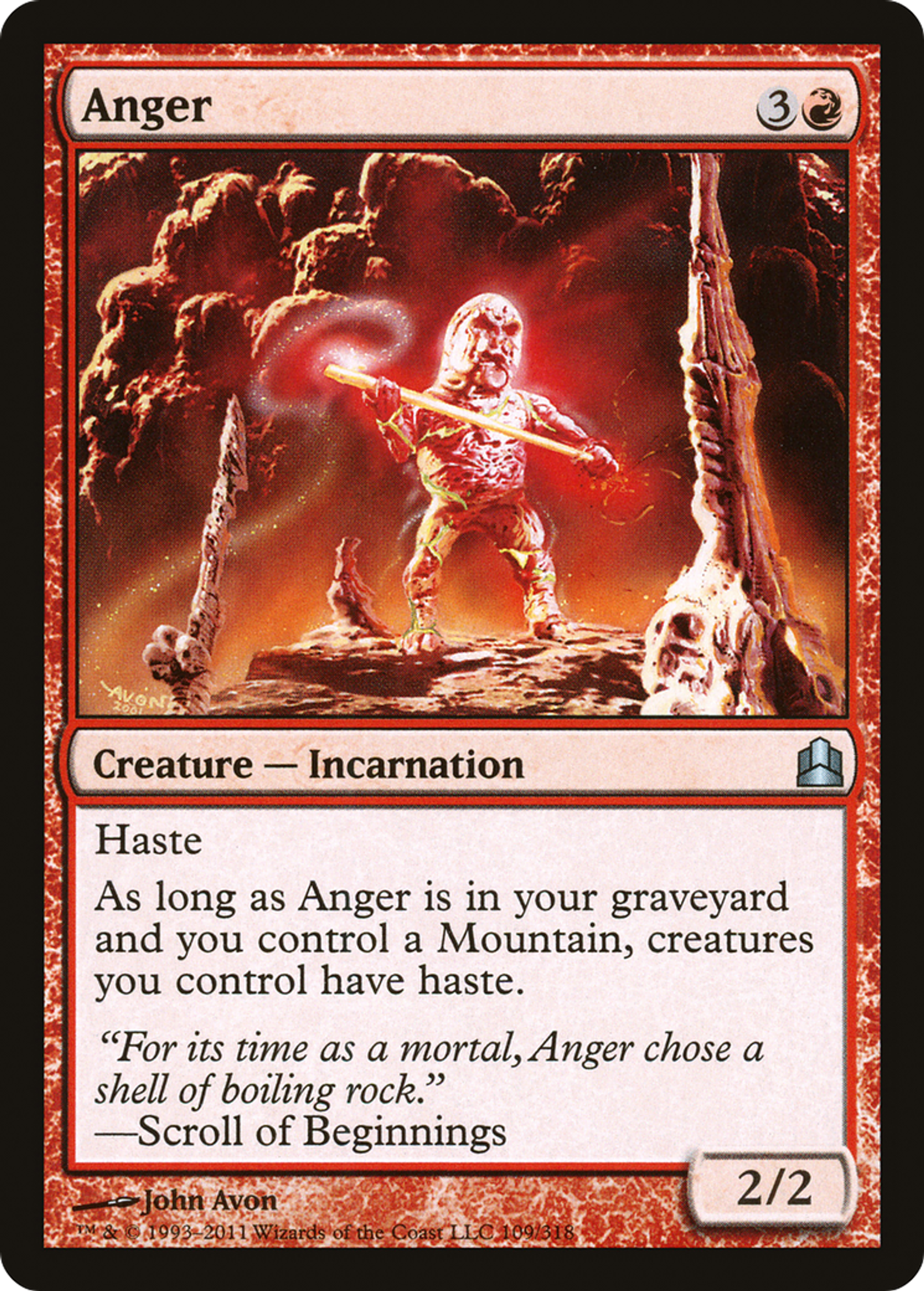 La Colère — Commander 2011 — Magic: The Gathering