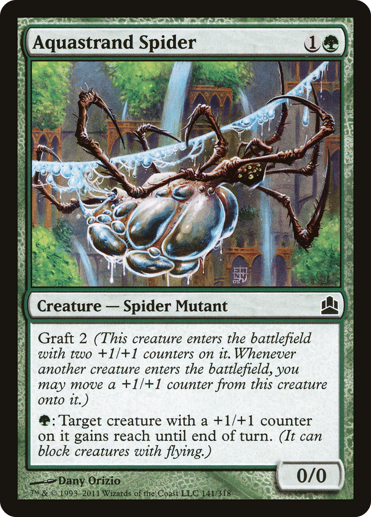 Aquastrand Spider — Commander 2011 — Magic: The Gathering