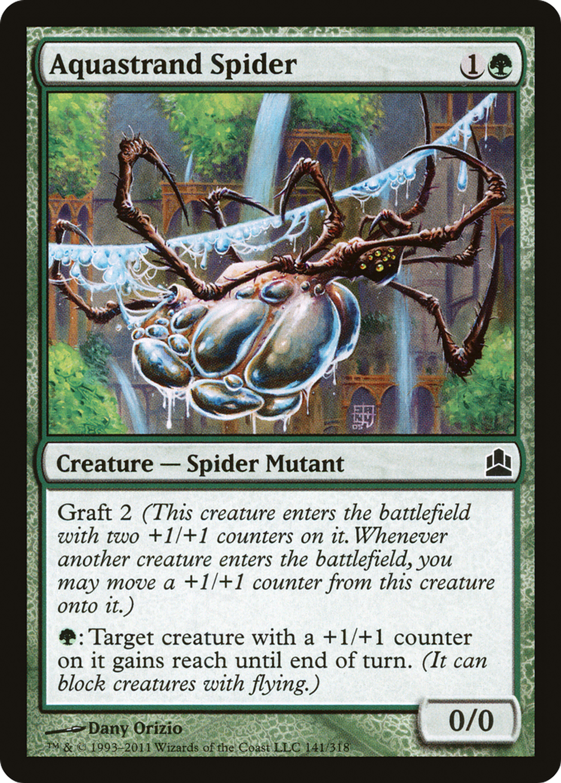 Aquastrand Spider — Commander 2011 — Magic: The Gathering