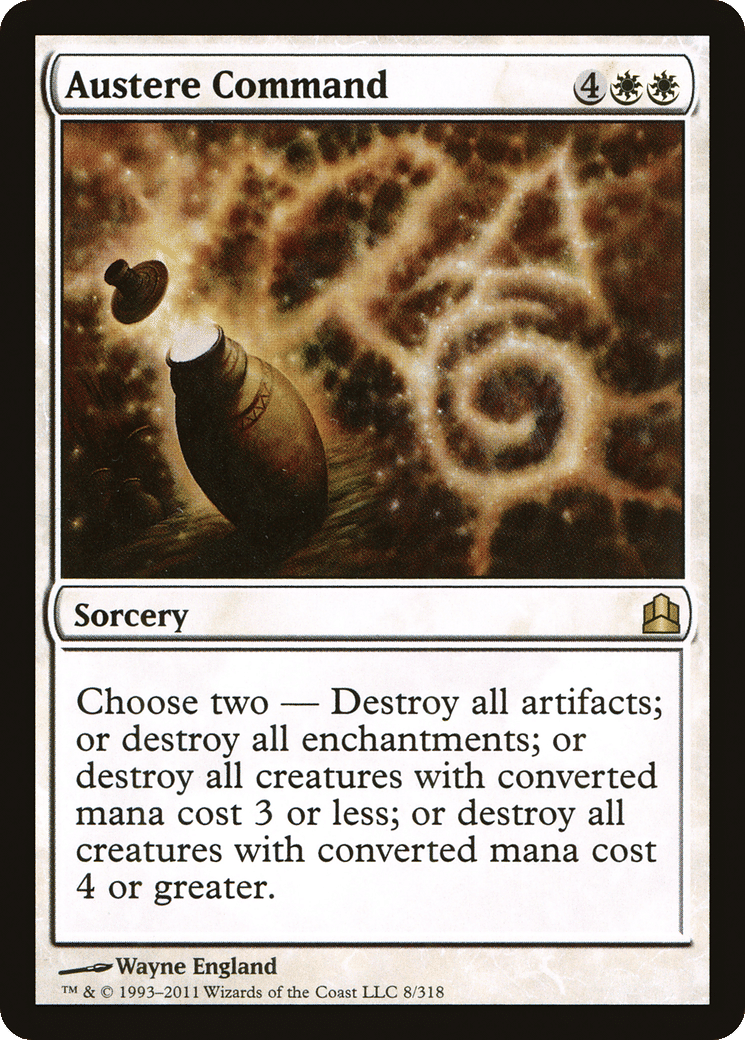 Austere Command — Commander 2011 — Magic: The Gathering