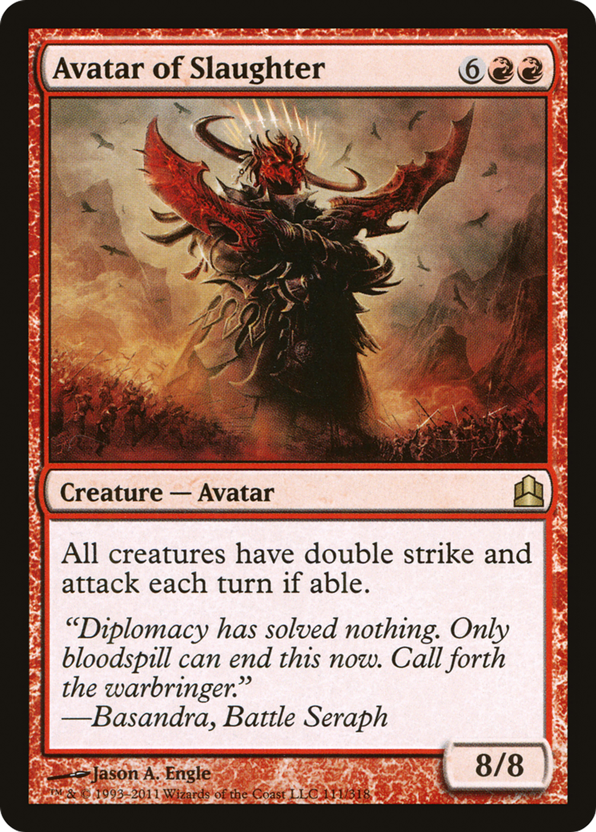 Avatar du massacre — Commander 2011 — Magic: The Gathering