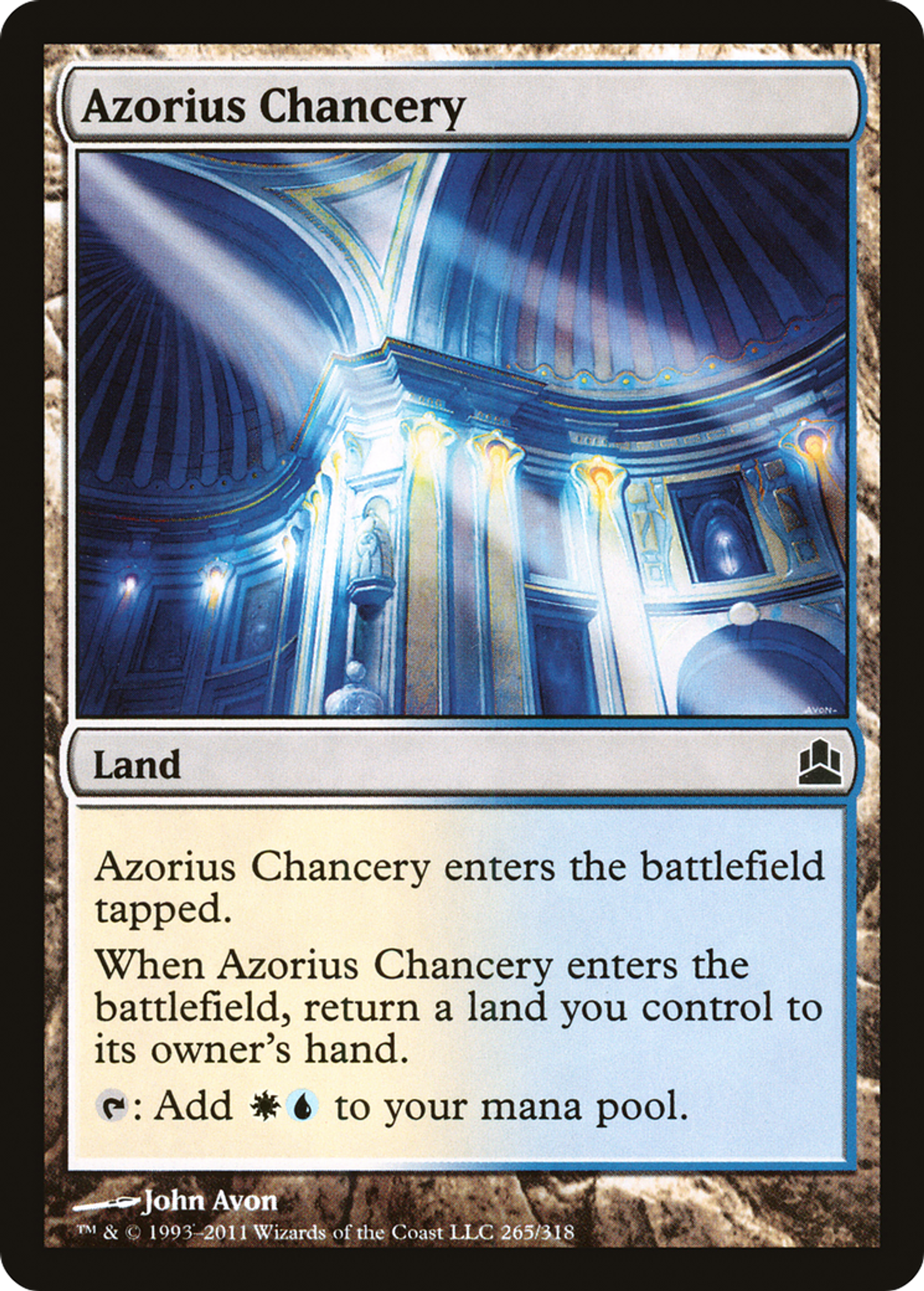 Azorius Chancery — Commander 2011 — Magic: The Gathering