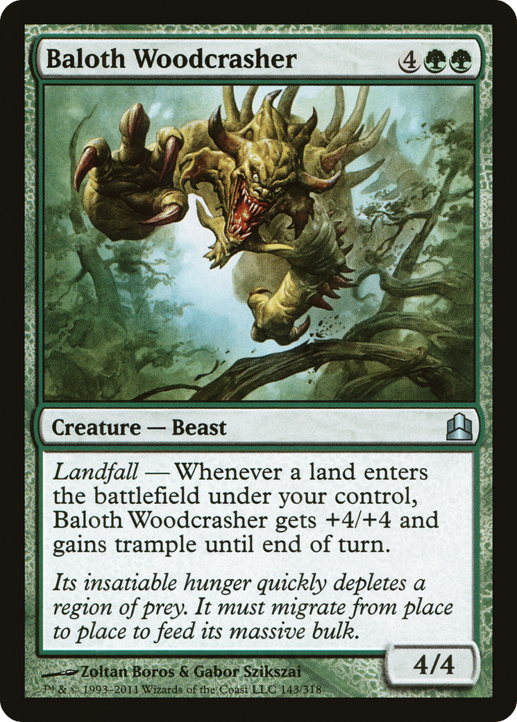Baloth Woodcrasher — Commander 2011 — Magic: The Gathering