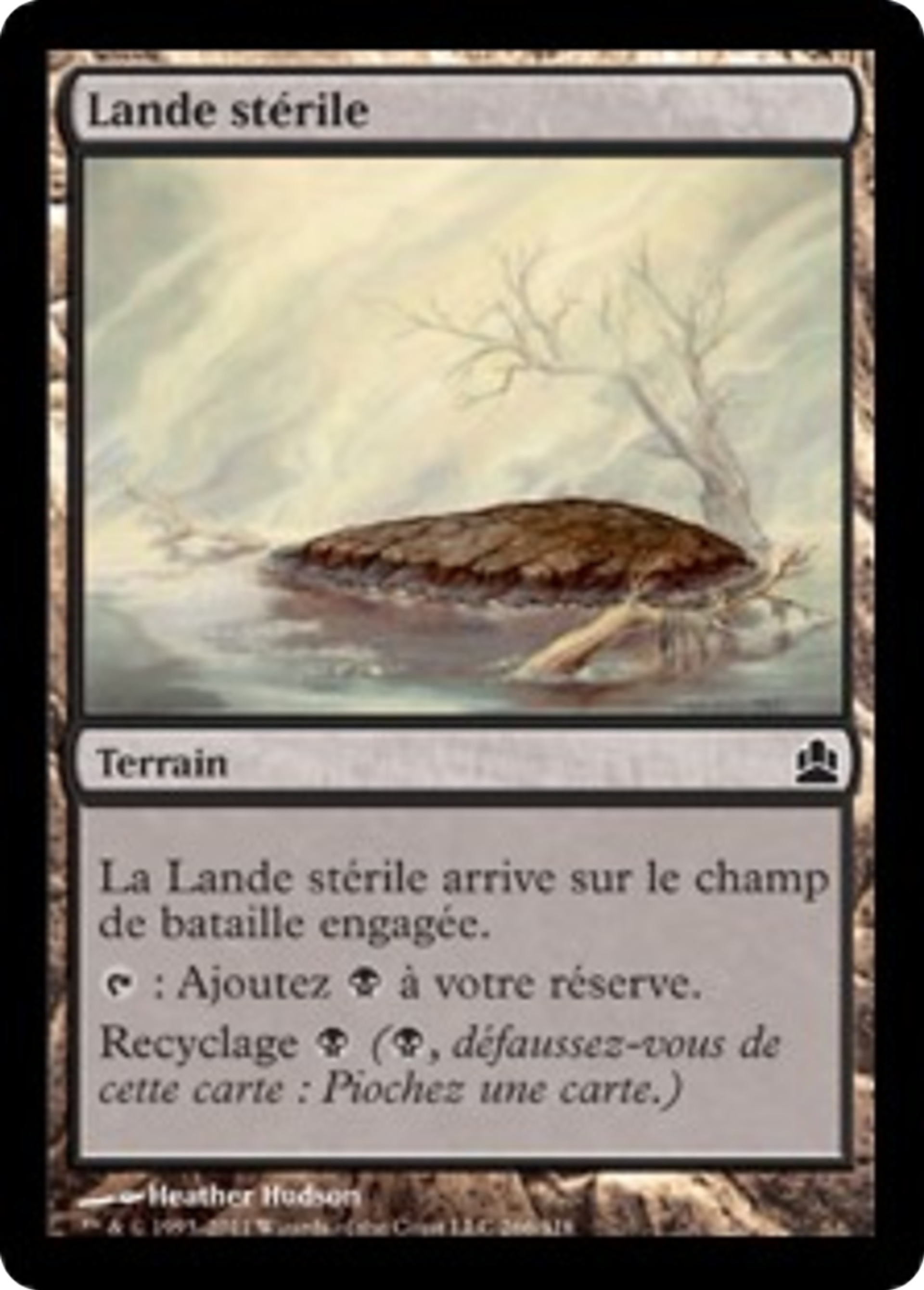 Lande stérile — Commander 2011 — Magic: The Gathering