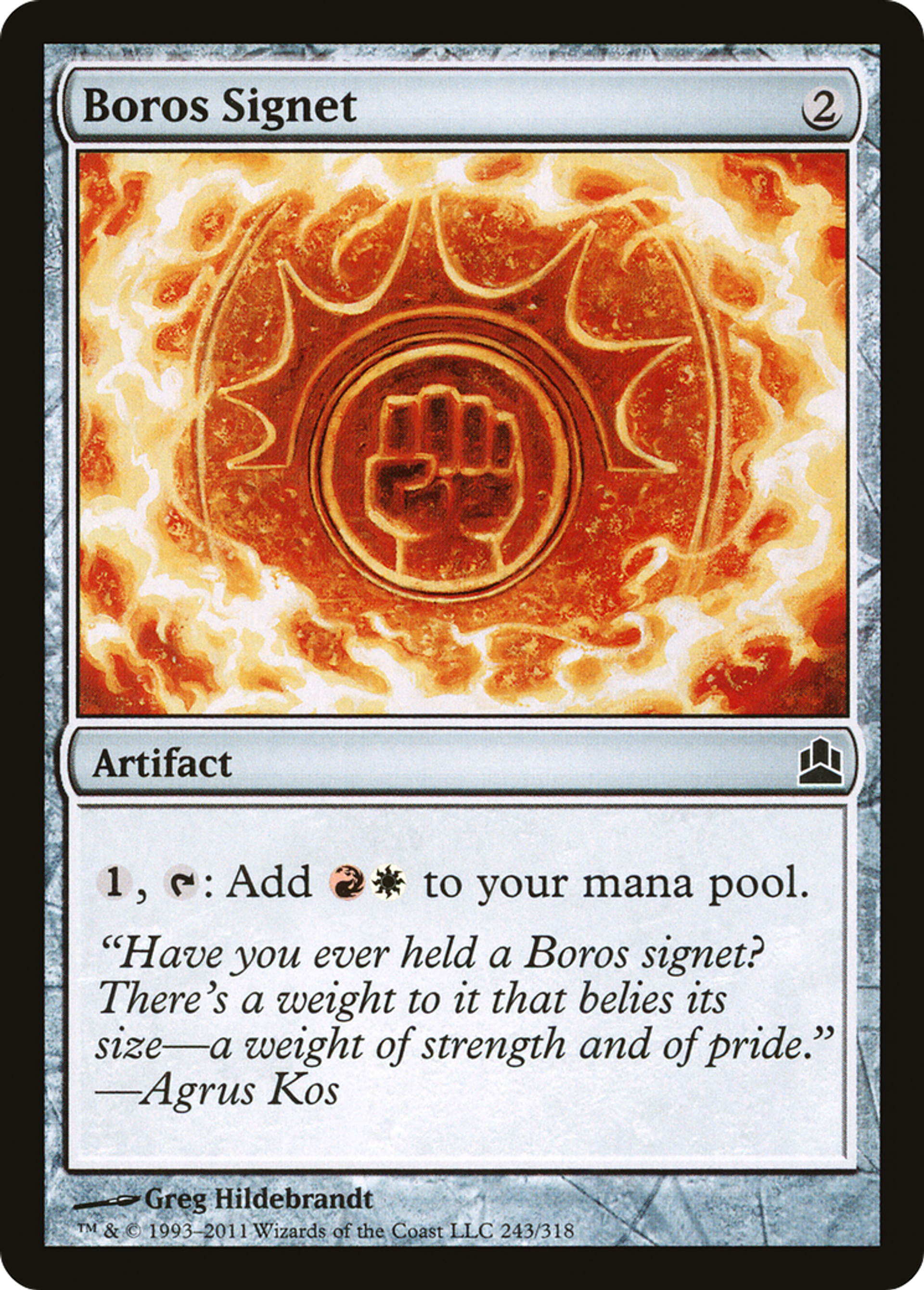 Cachet de Boros — Commander 2011 — Magic: The Gathering