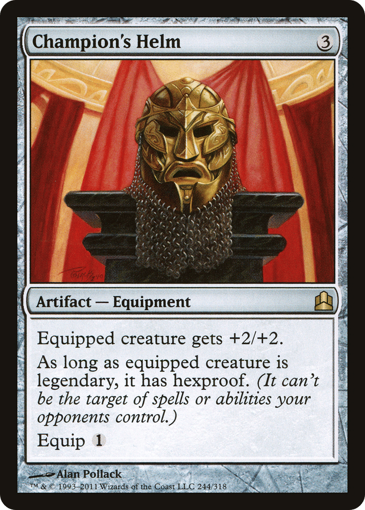 Champion's Helm — Commander 2011 — Magic: The Gathering