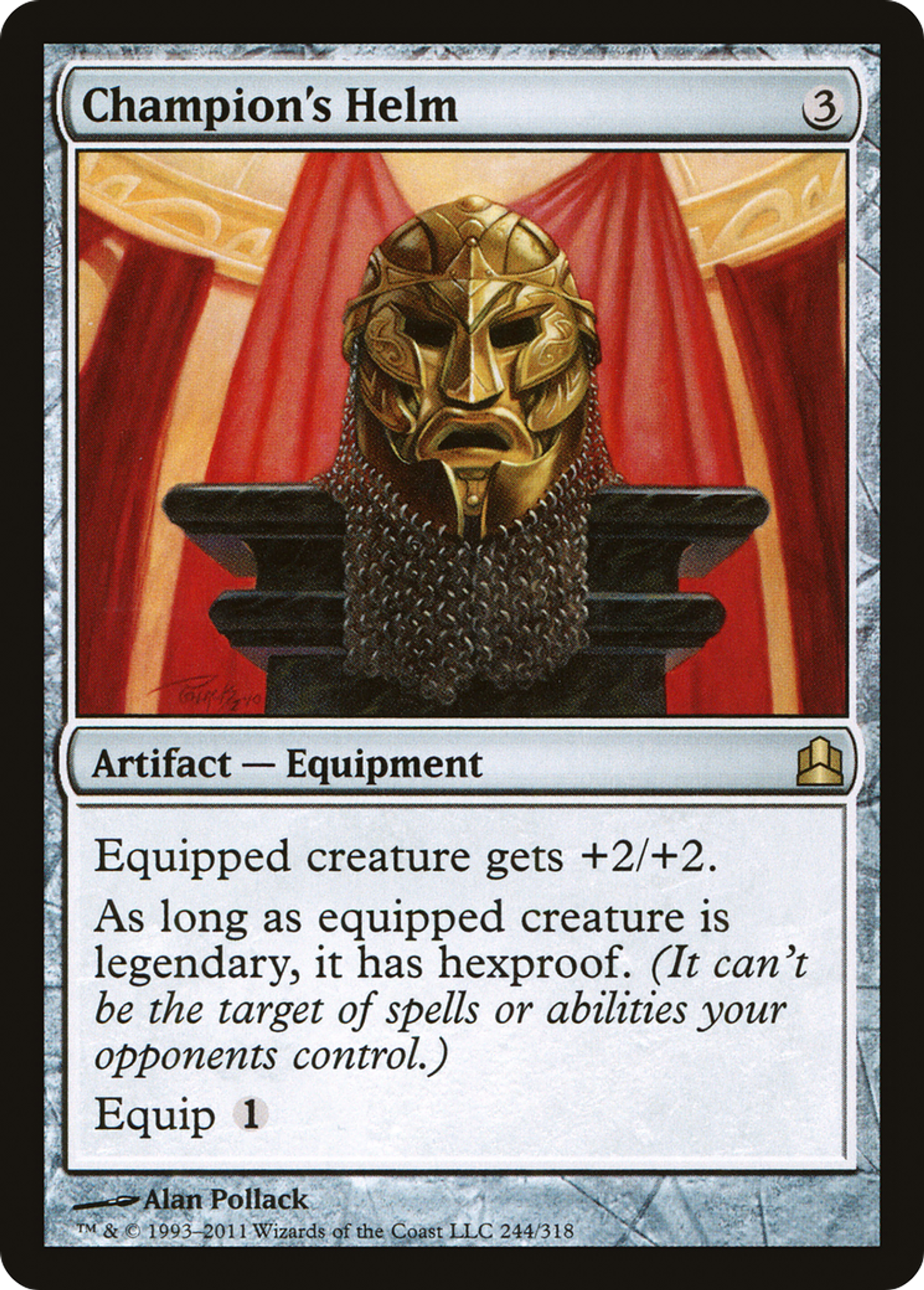 Heaume du champion — Commander 2011 — Magic: The Gathering