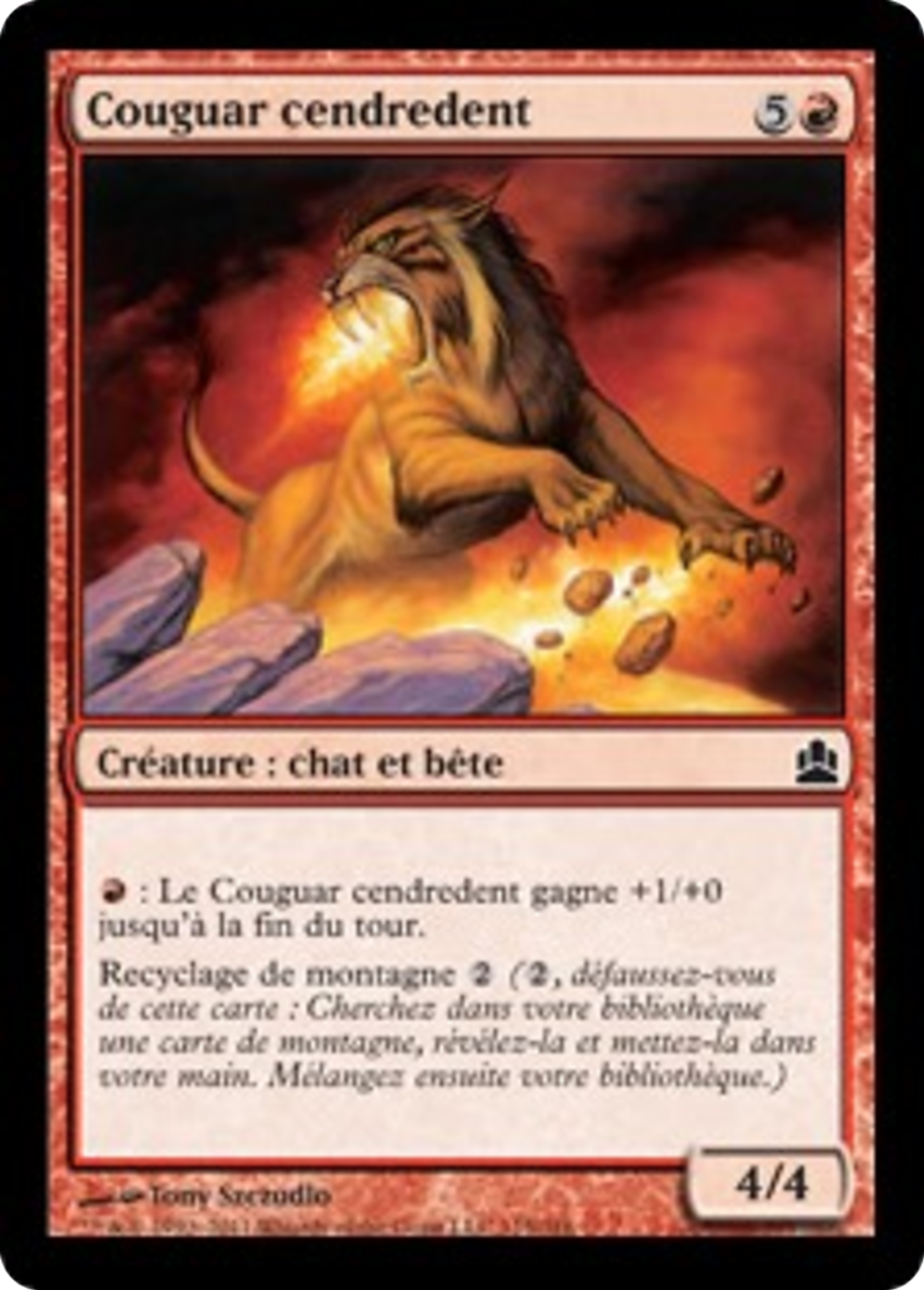 Couguar cendredent — Commander 2011 — Magic: The Gathering