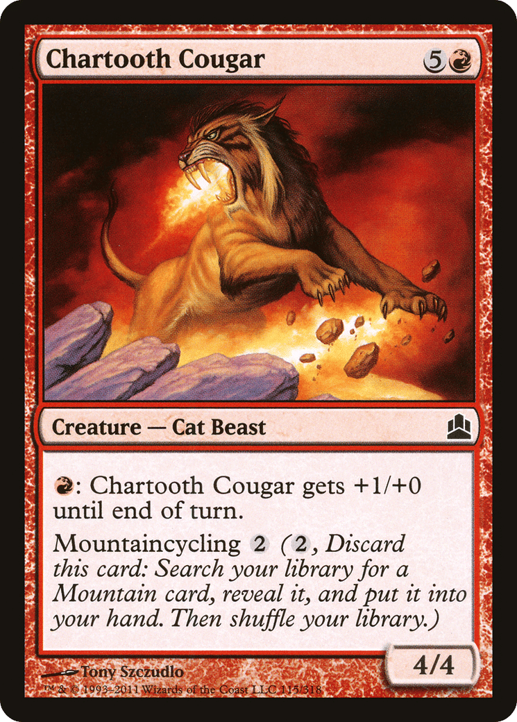 Chartooth Cougar — Commander 2011 — Magic: The Gathering