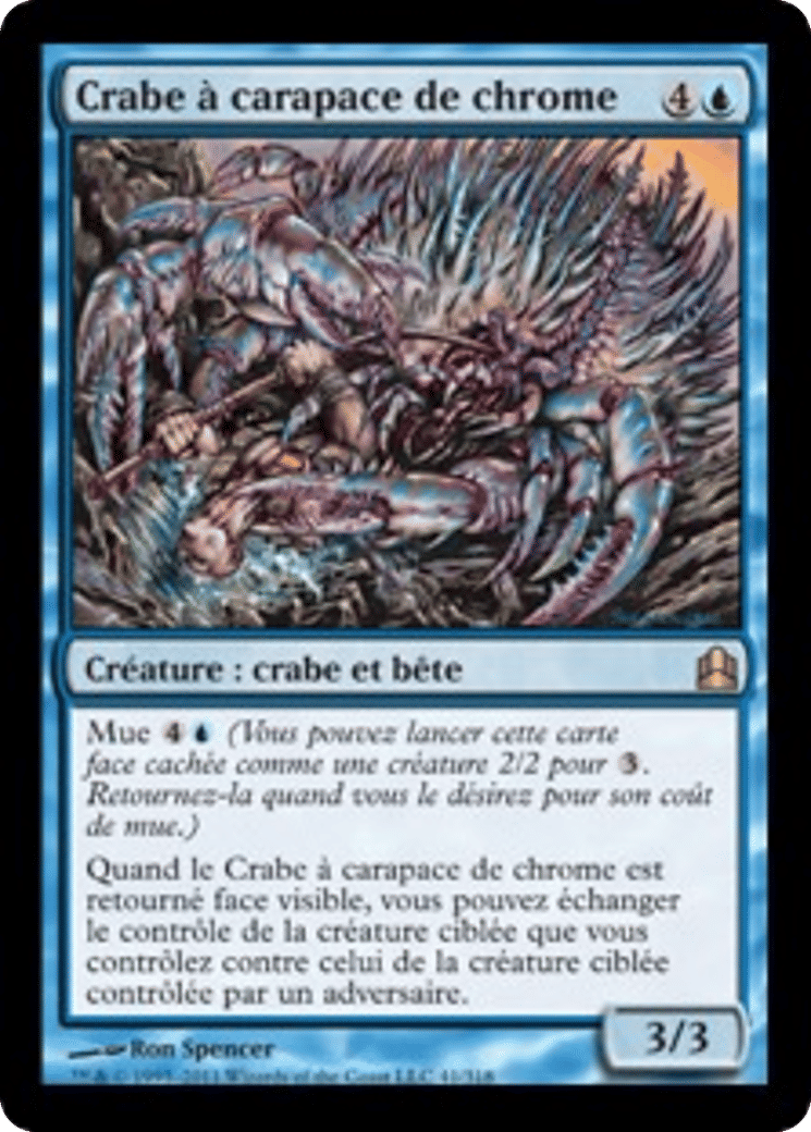 Crabe à carapace de chrome — Commander 2011 — Magic: The Gathering