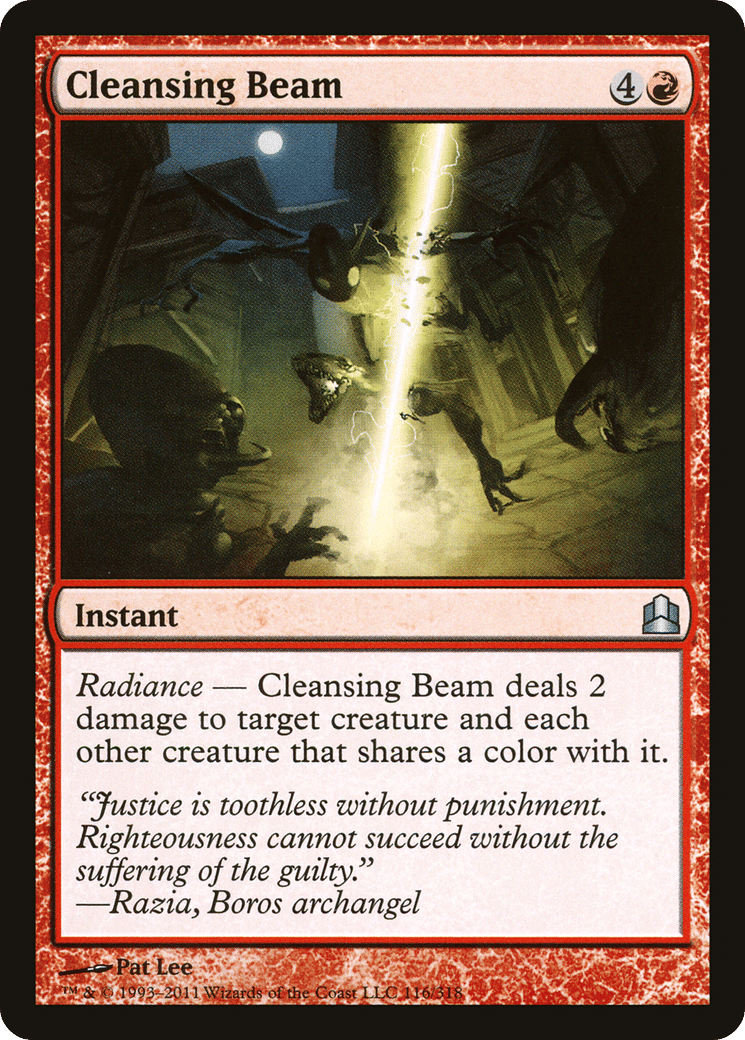 Cleansing Beam — Commander 2011 — Magic: The Gathering