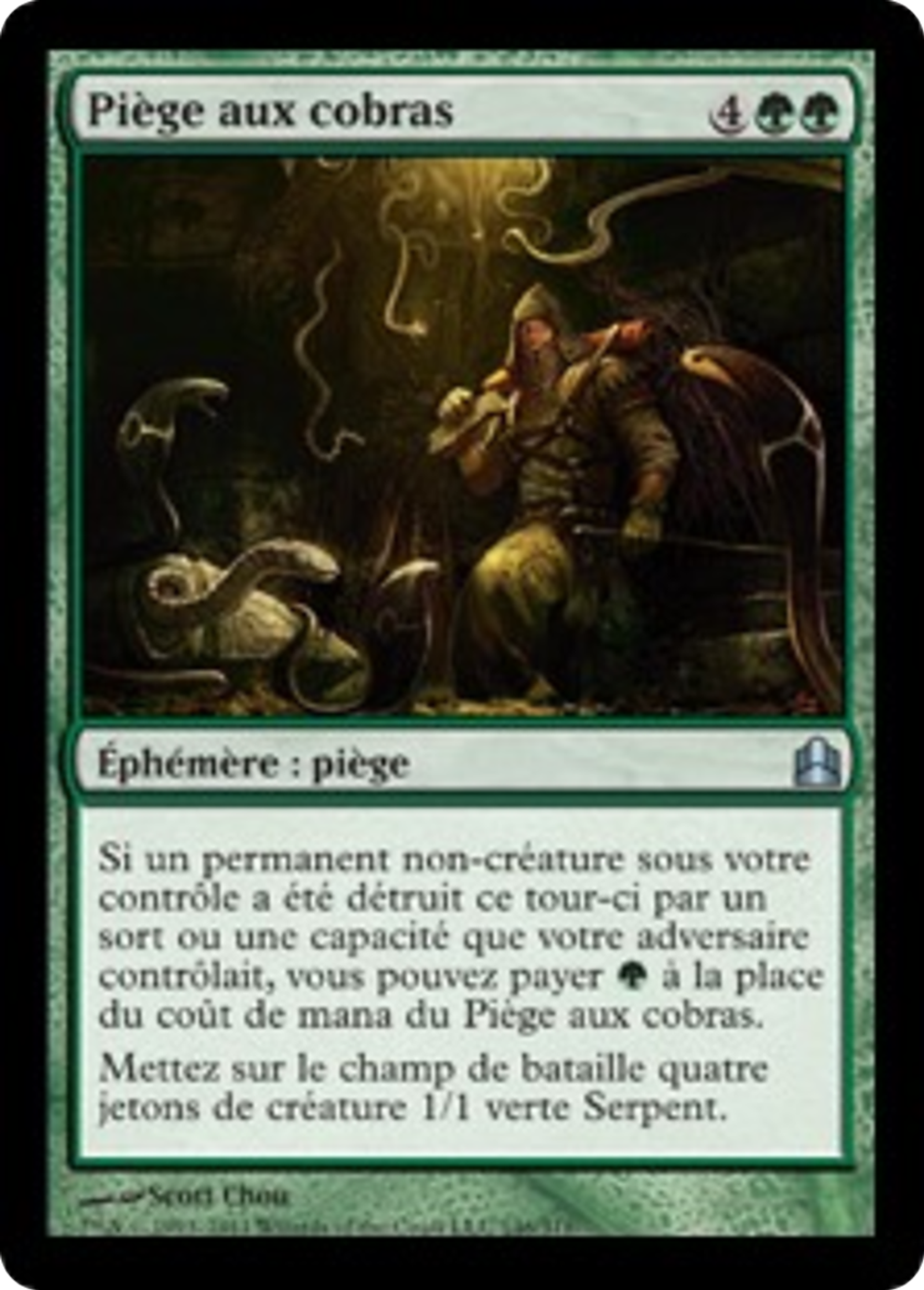 Piège aux cobras — Commander 2011 — Magic: The Gathering