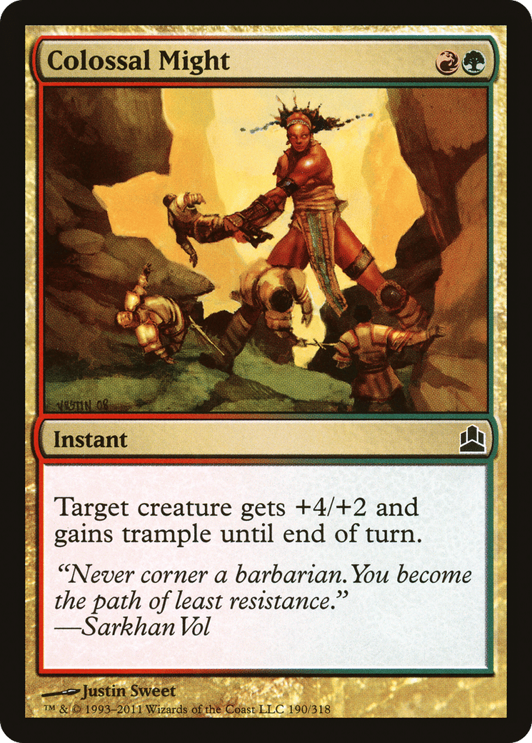 Colossal Might — Commander 2011 — Magic: The Gathering