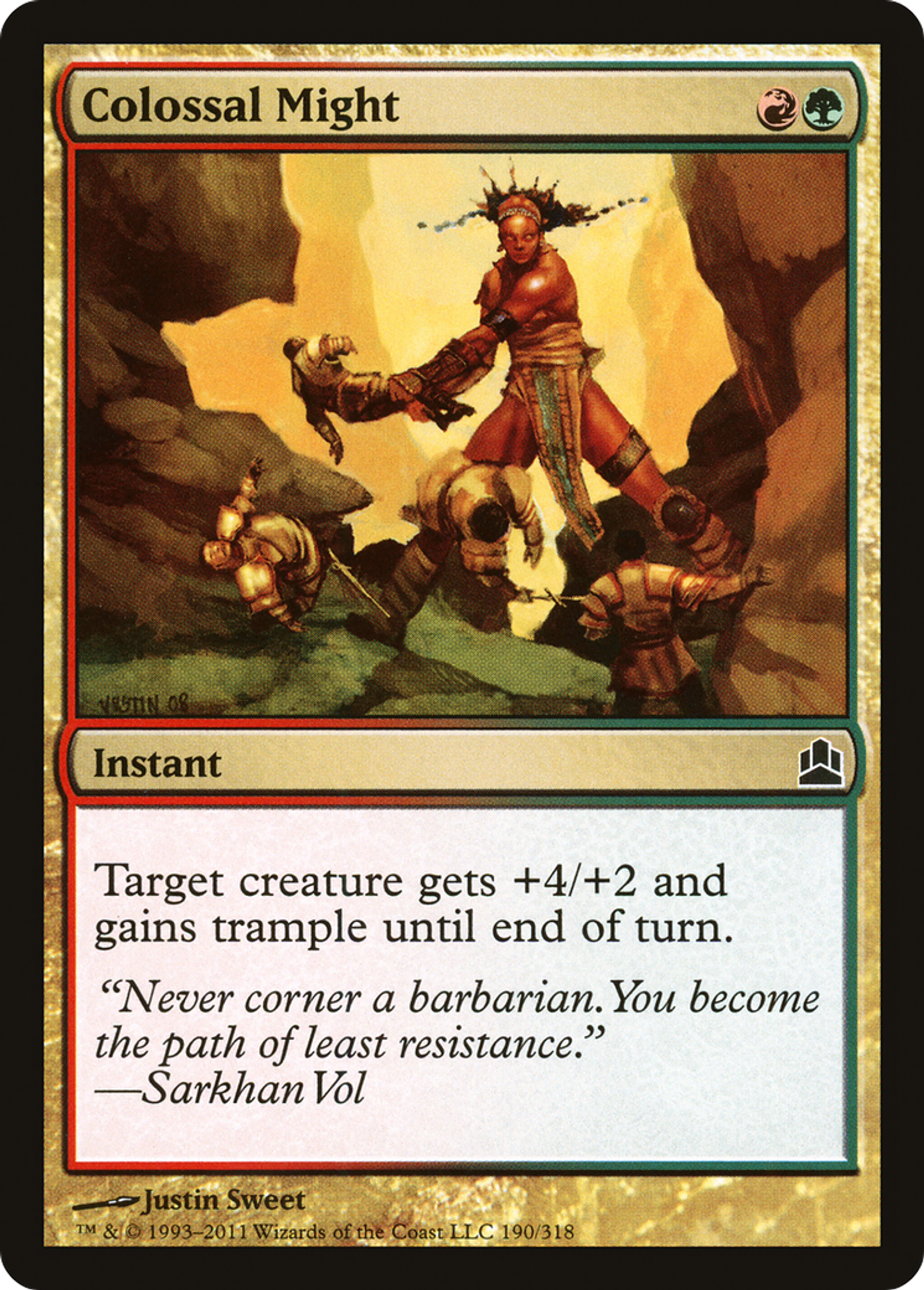 Colossal Might — Commander 2011 — Magic: The Gathering