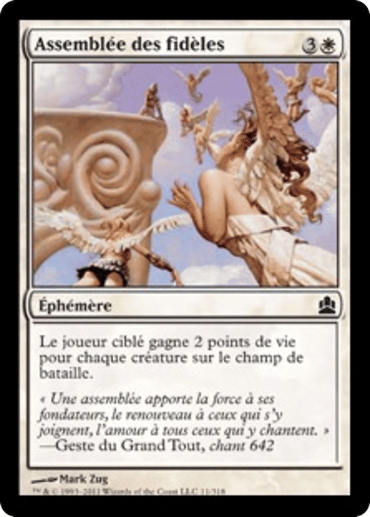 Assemblée des fidèles — Commander 2011 — Magic: The Gathering