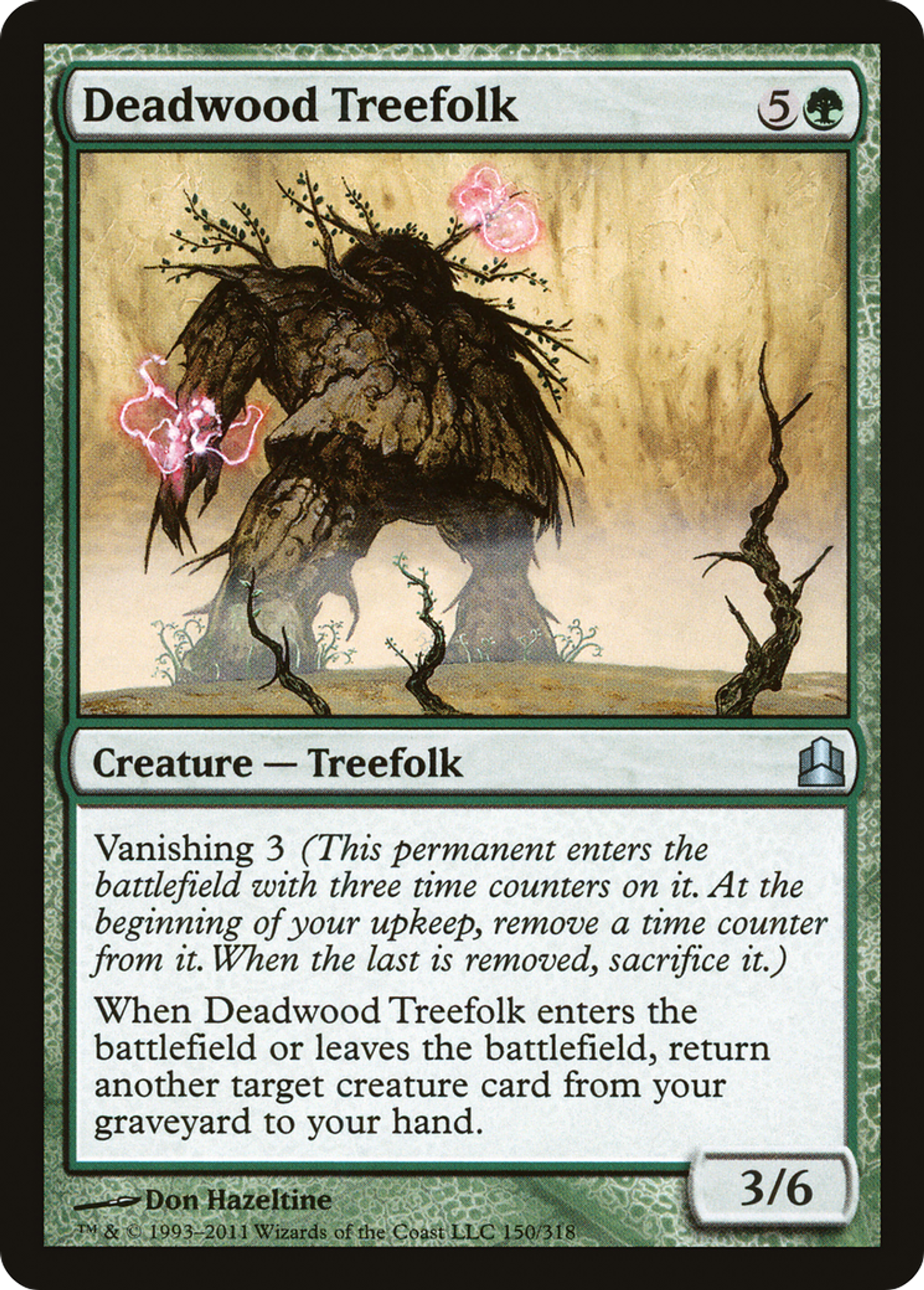 Deadwood Treefolk — Commander 2011 — Magic: The Gathering