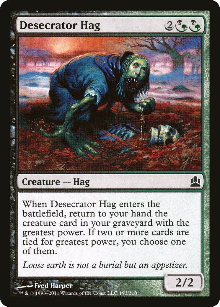 Desecrator Hag — Commander 2011 — Magic: The Gathering
