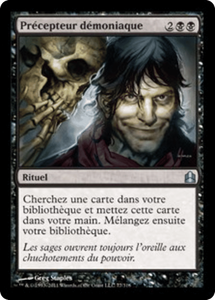 Précepteur démoniaque — Commander 2011 — Magic: The Gathering