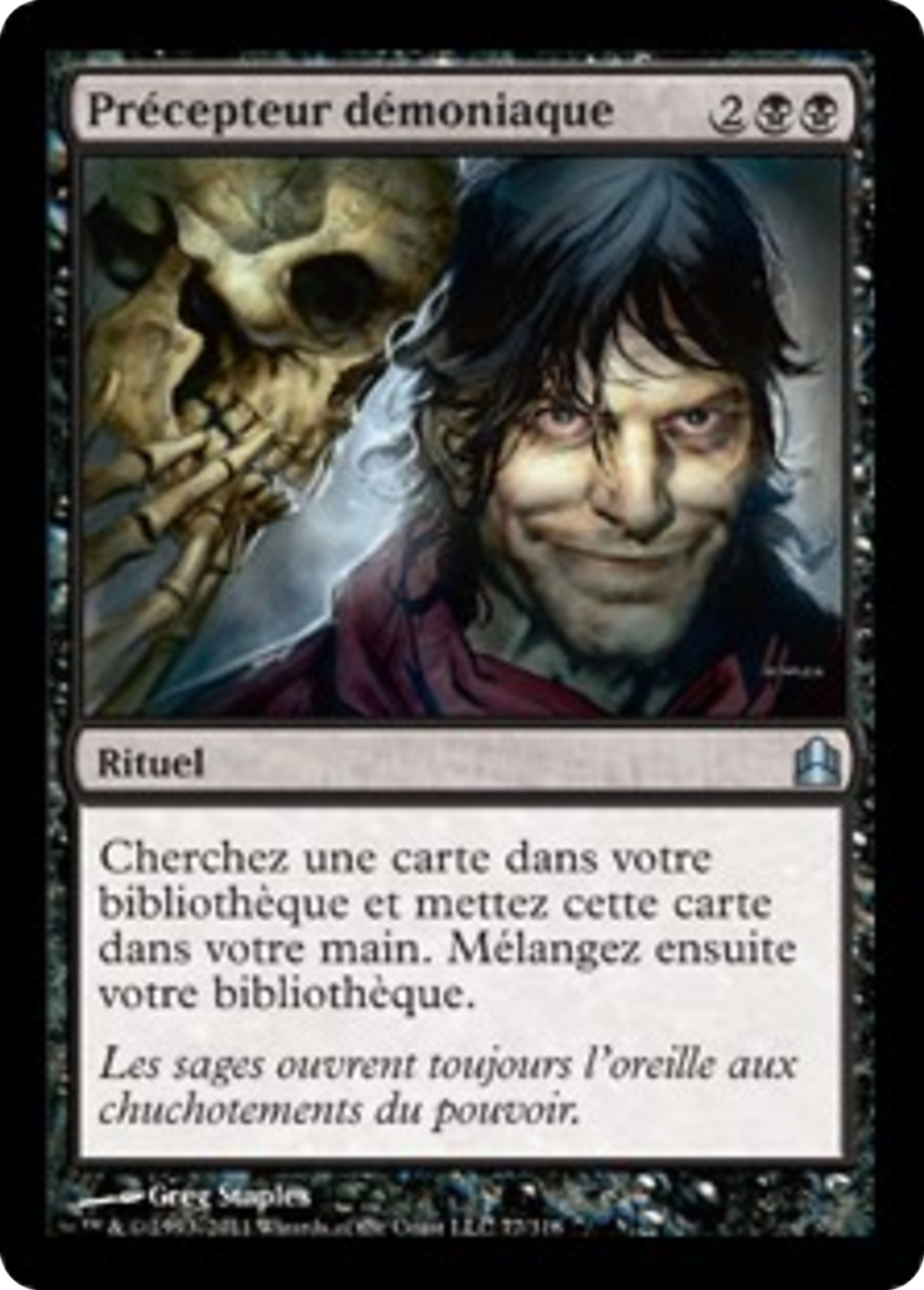 Précepteur démoniaque — Commander 2011 — Magic: The Gathering