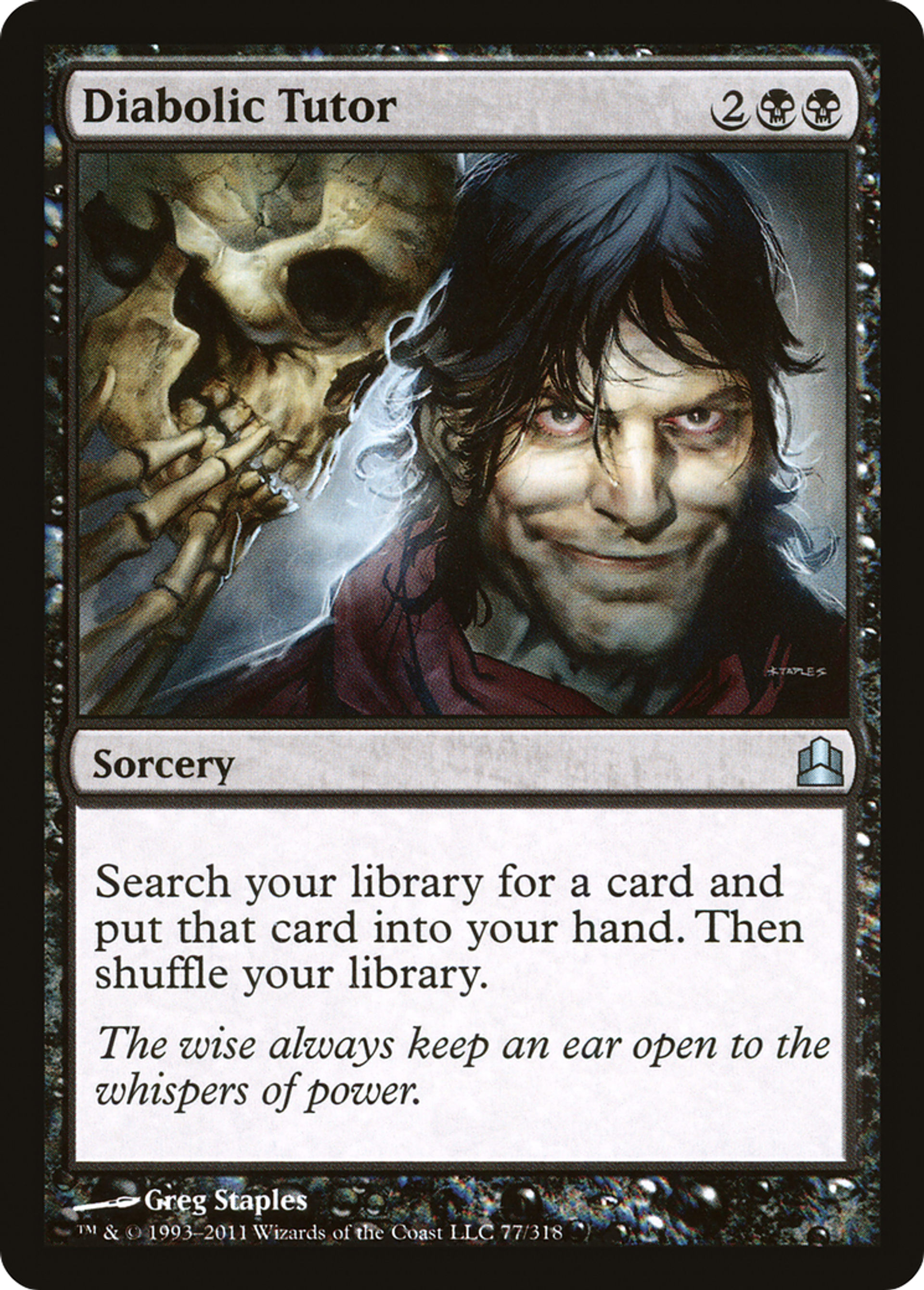 Diabolic Tutor — Commander 2011 — Magic: The Gathering