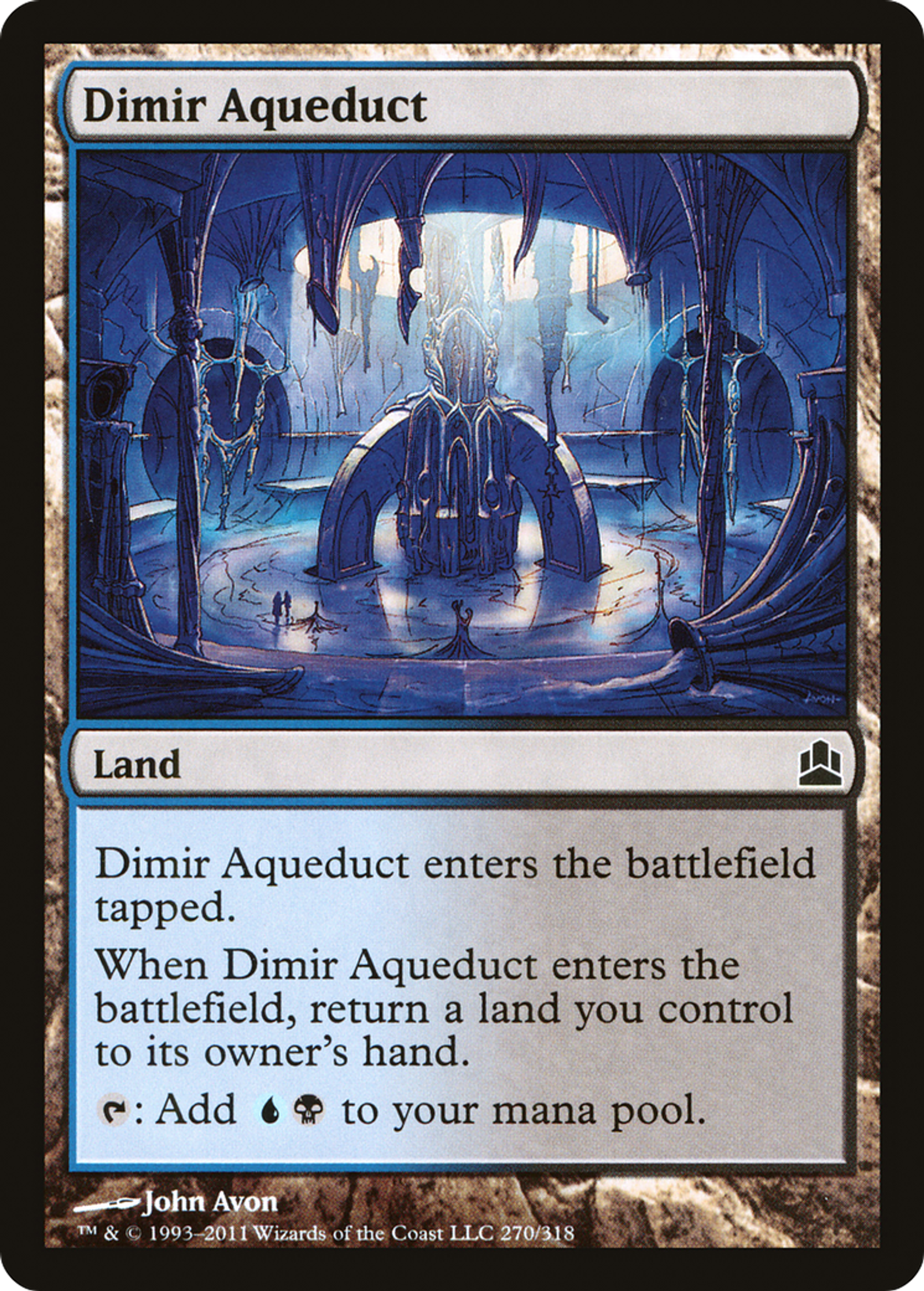 Dimir Aqueduct — Commander 2011 — Magic: The Gathering