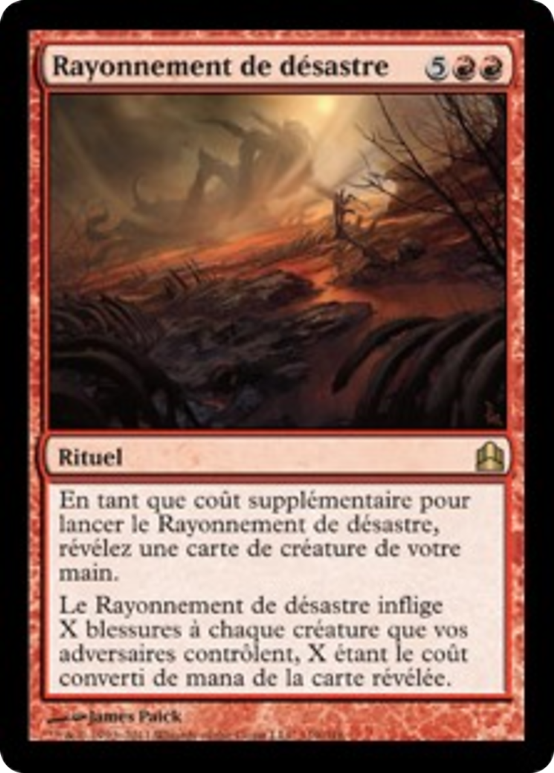 Rayonnement de désastre — Commander 2011 — Magic: The Gathering