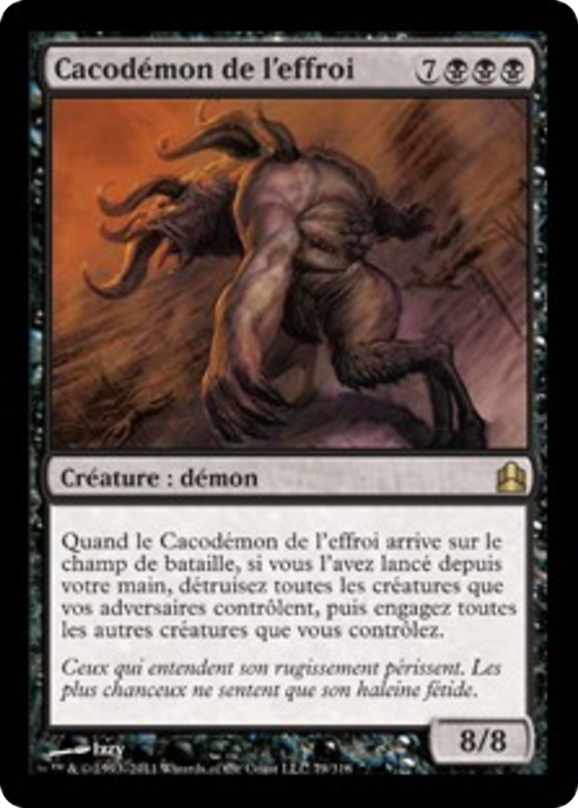 Cacodémon de l'effroi — Commander 2011 — Magic: The Gathering