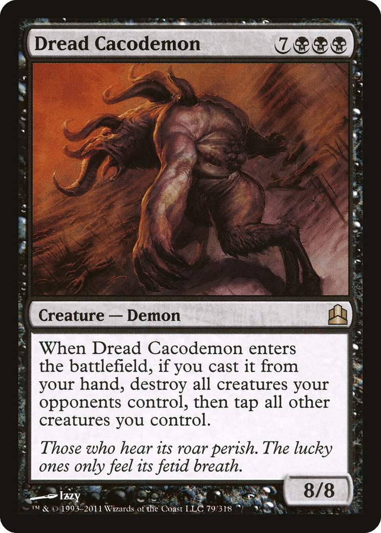 Dread Cacodemon — Commander 2011 — Magic: The Gathering