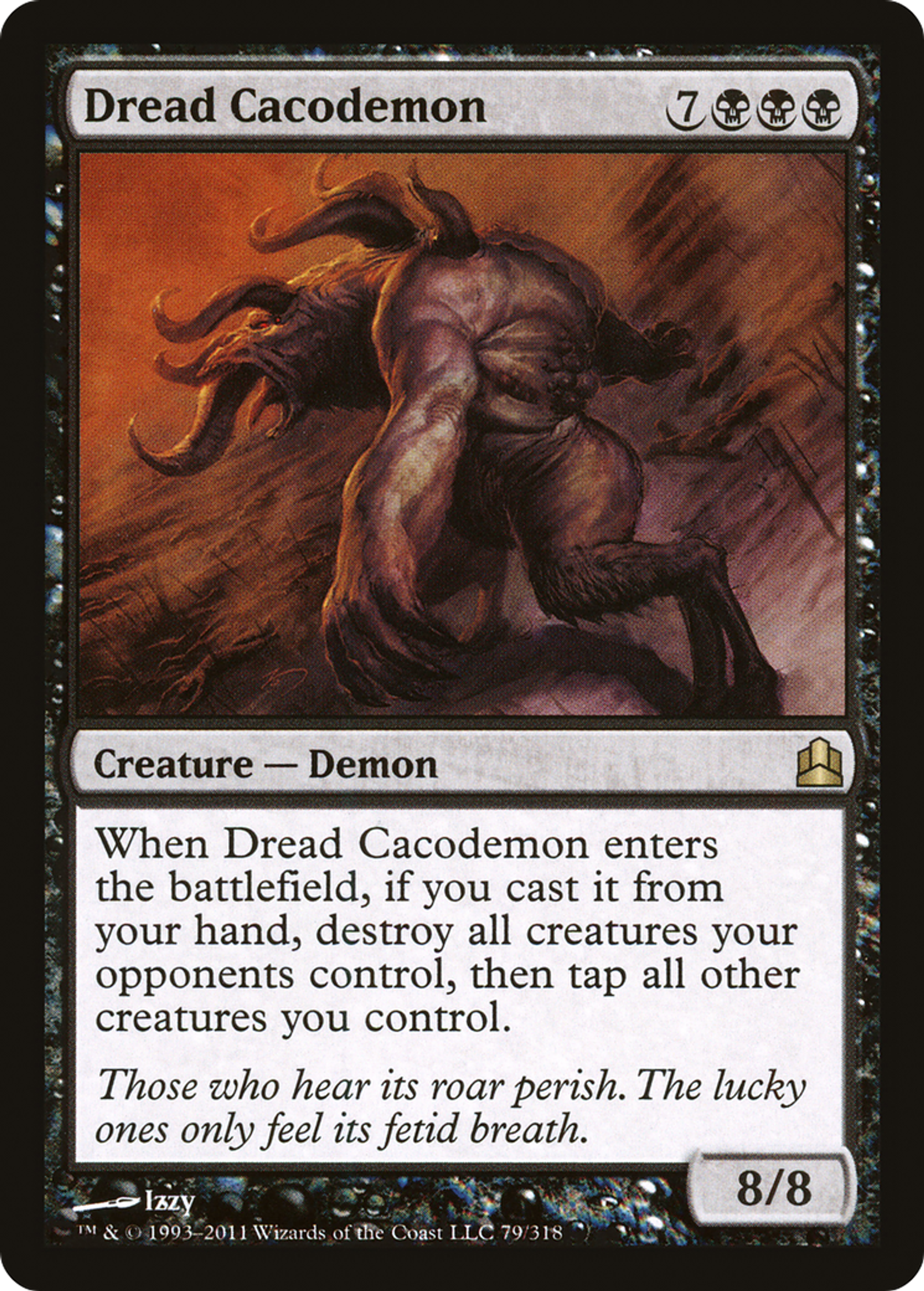 Dread Cacodemon — Commander 2011 — Magic: The Gathering