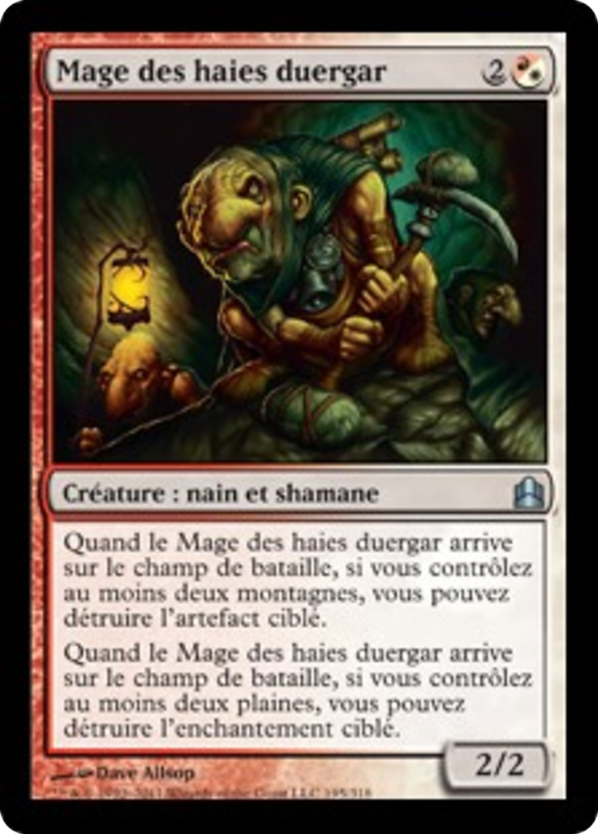 Mage des haies duergar — Commander 2011 — Magic: The Gathering