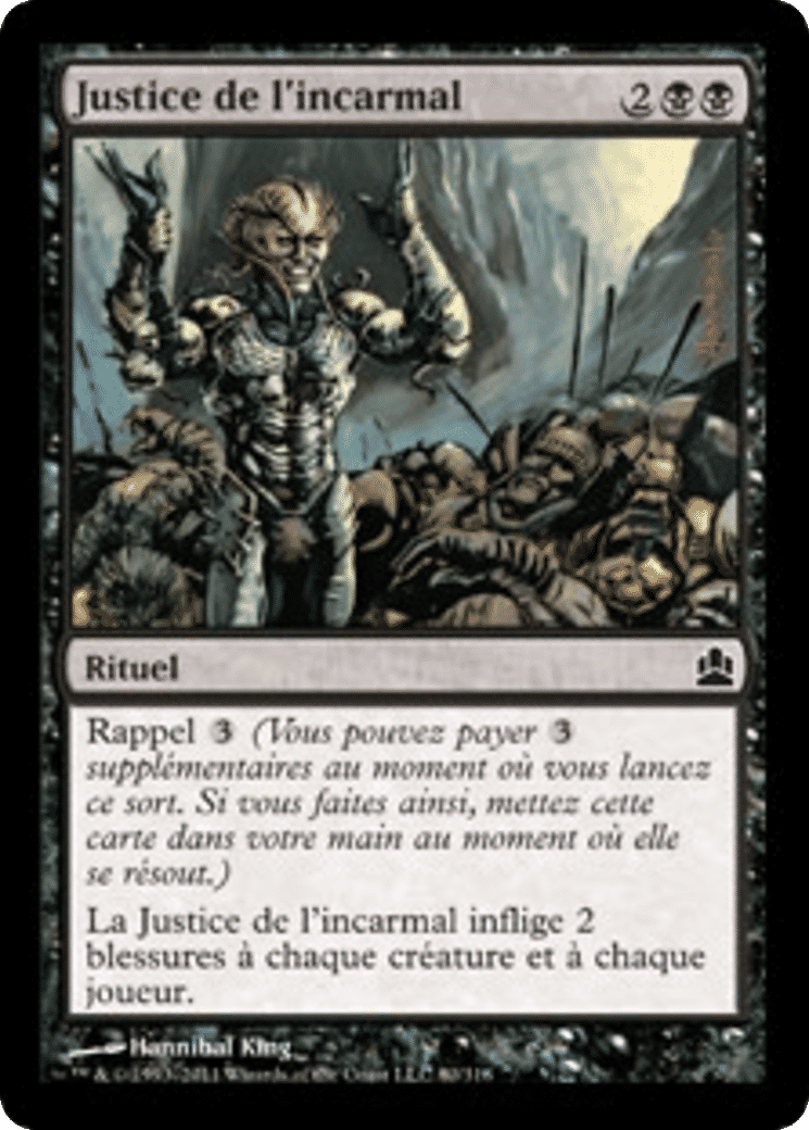 Justice de l'incarmal — Commander 2011 — Magic: The Gathering