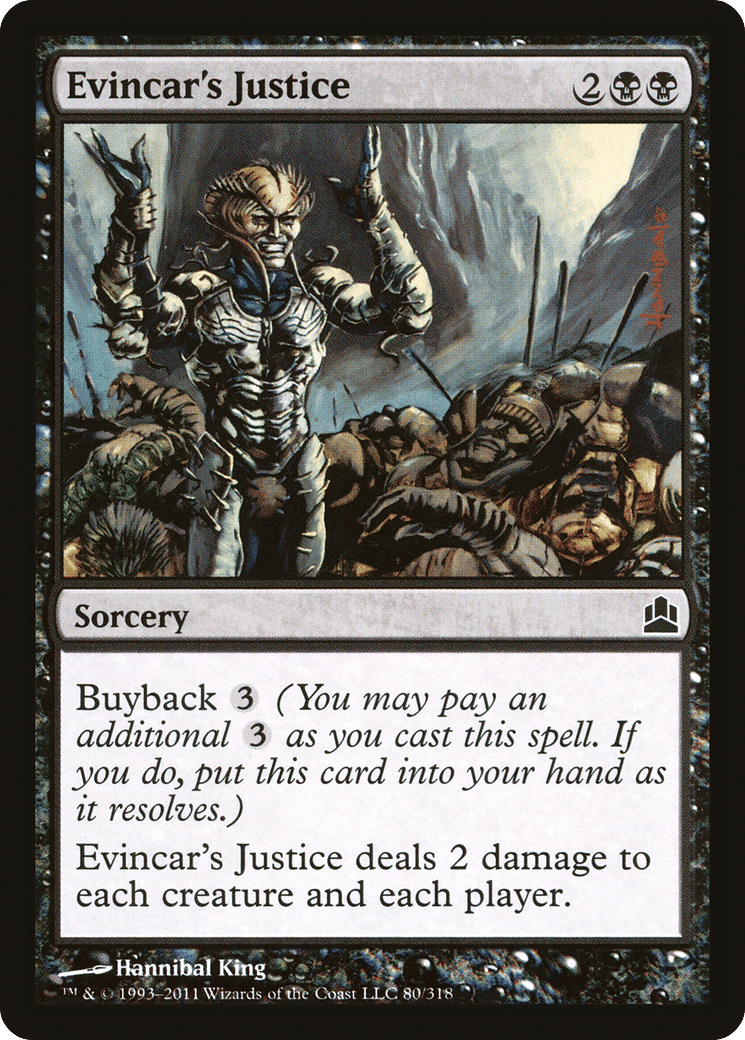Evincar's Justice — Commander 2011 — Magic: The Gathering