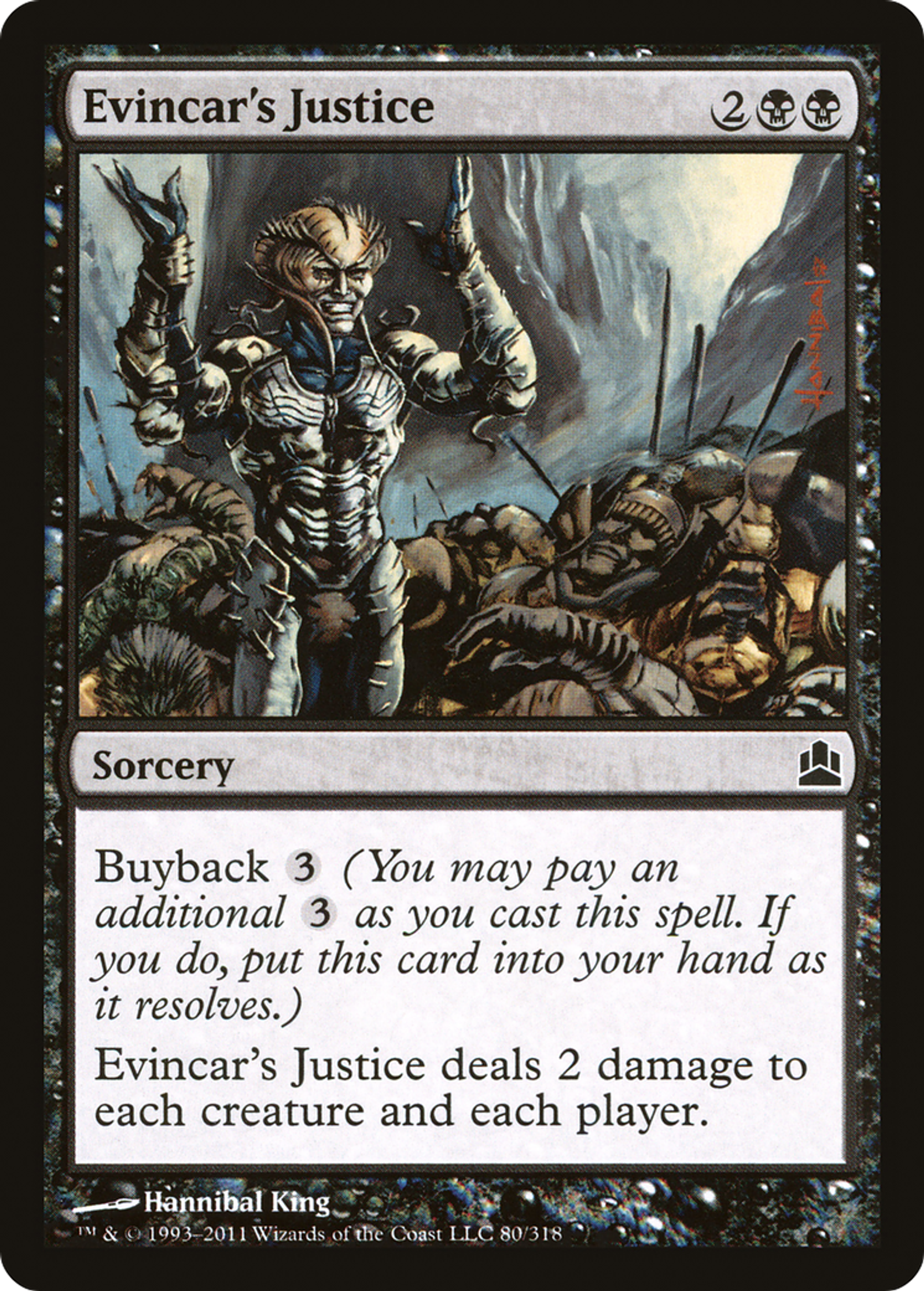 Evincar's Justice — Commander 2011 — Magic: The Gathering