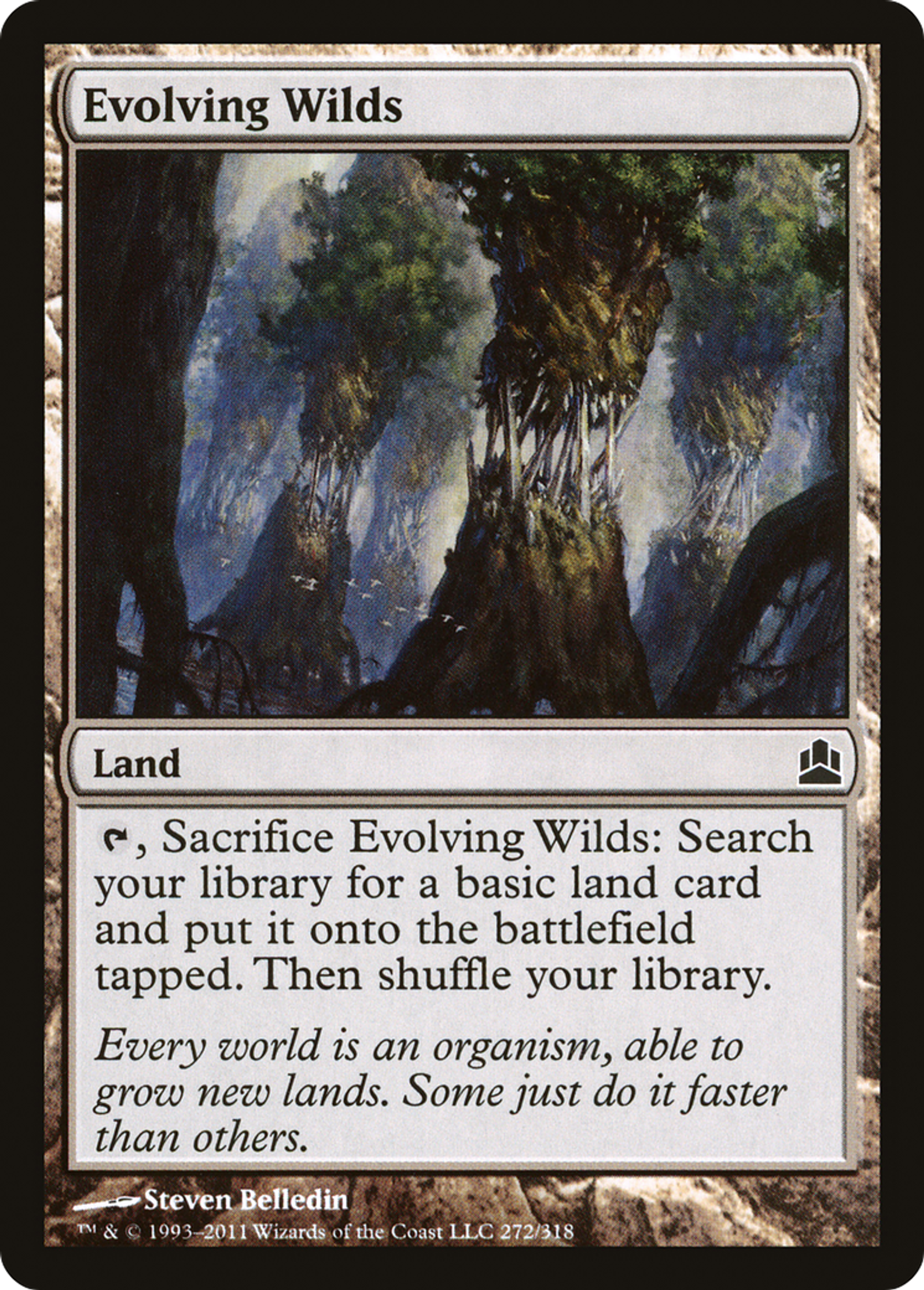 Evolving Wilds — Commander 2011 — Magic: The Gathering