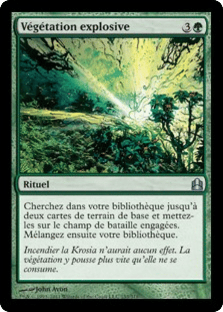 Végétation explosive — Commander 2011 — Magic: The Gathering
