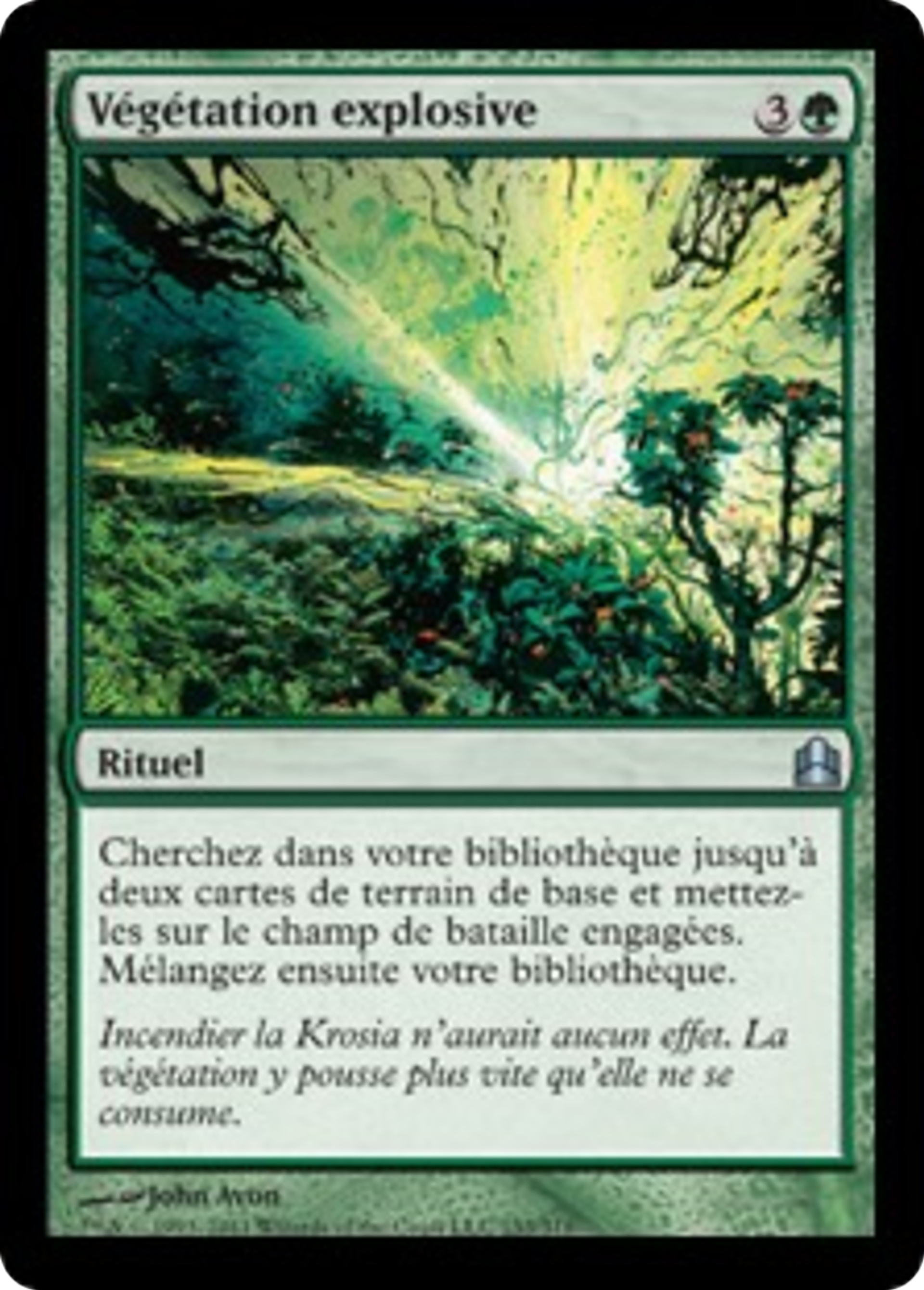 Végétation explosive — Commander 2011 — Magic: The Gathering