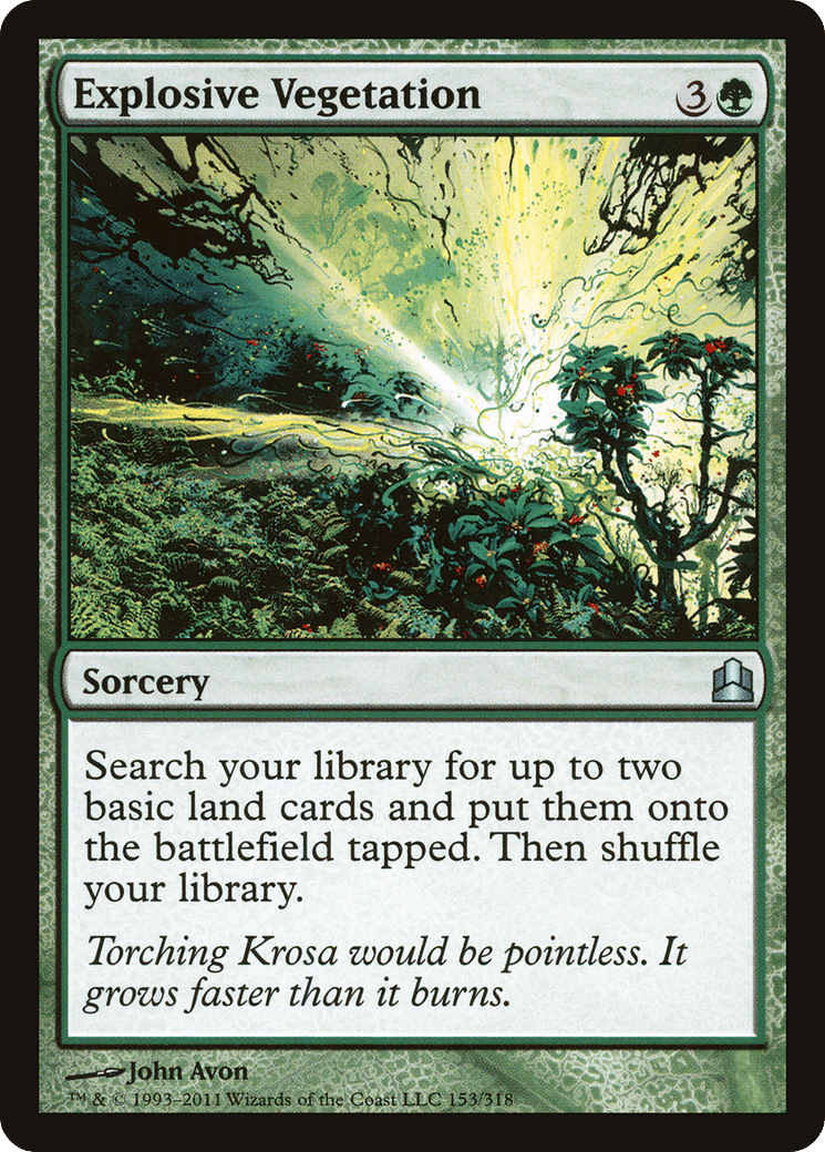 Explosive Vegetation — Commander 2011 — Magic: The Gathering